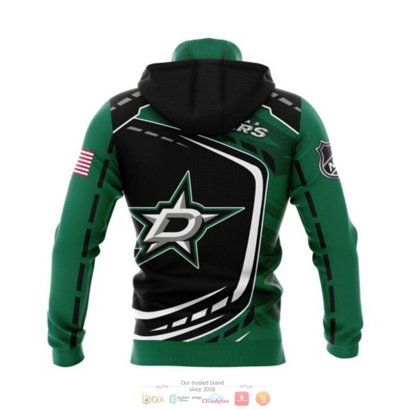 Dallas Stars NHL black green 3D shirt hoodie 1 2 3 4