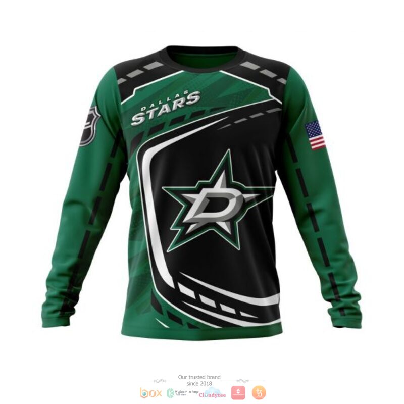 Dallas Stars NHL black green 3D shirt hoodie 1 2 3 4 5