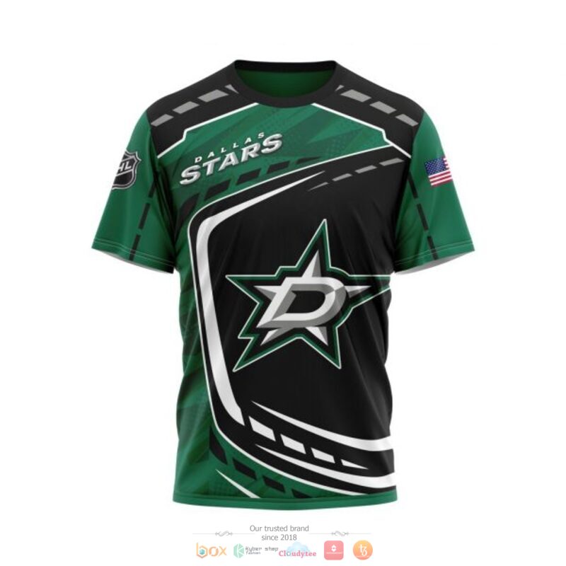 Dallas Stars NHL black green 3D shirt hoodie 1 2 3 4 5 6 7