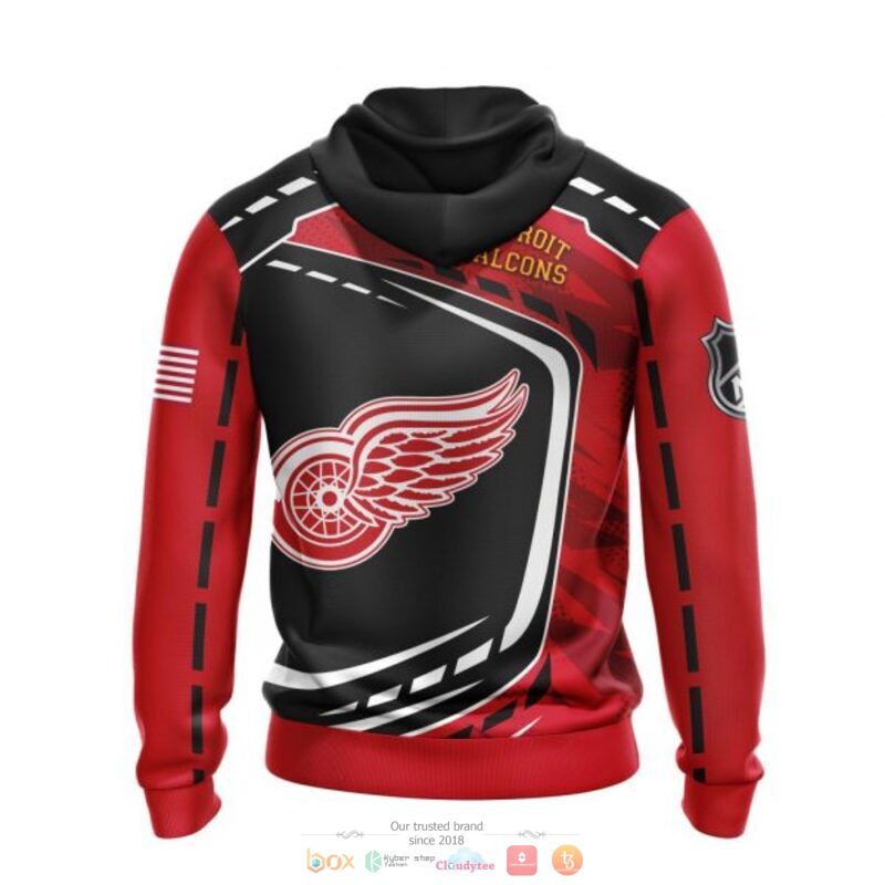 Detroit Red Wings NHL black red 3D shirt hoodie 1 2