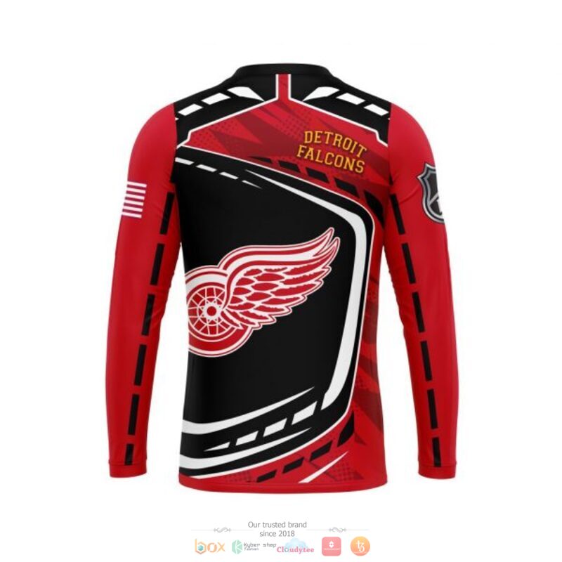Detroit Red Wings NHL black red 3D shirt hoodie 1 2 3 4 5 6