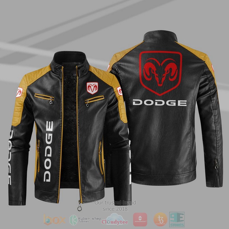 Dodge Block Leather Jacket 1