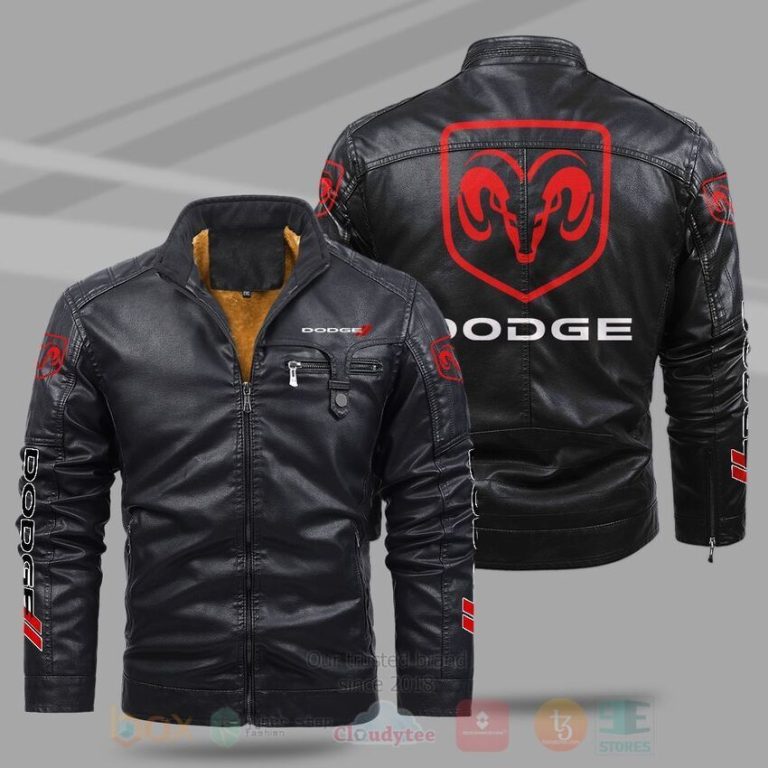 Dodge Fleece Leather Jacket