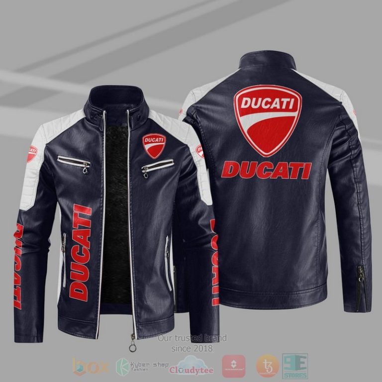 Ducati Block Leather Jacket 1 2