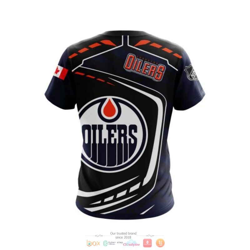 Edmonton Oilers NHL black blue 3D shirt hoodie 1 2 3 4 5 6 7 8