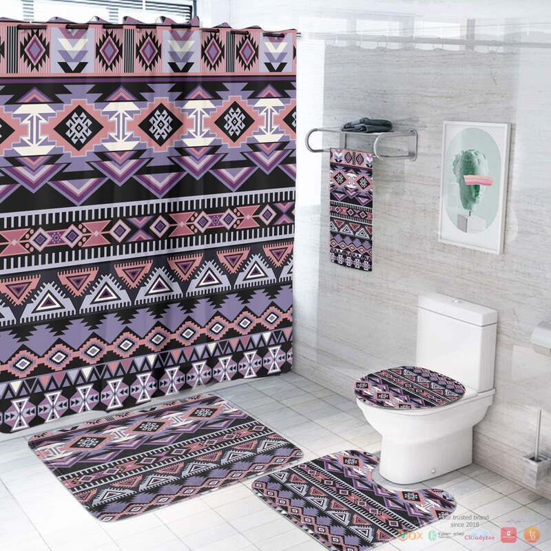 Ethnic Pattern Native American Bathroom Set