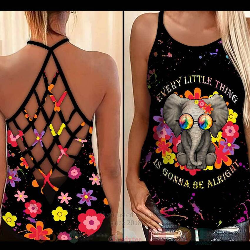 Every Little Thing Is Gonna Be Alright Elephant Tank Top