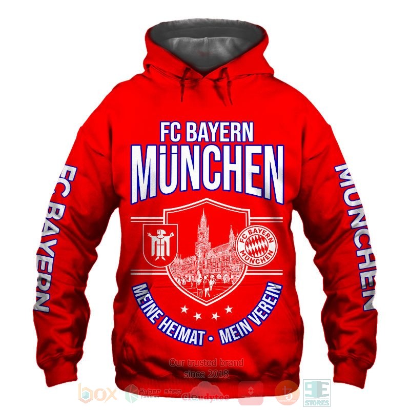 FC Bayern Munchen 3D shirt hoodie