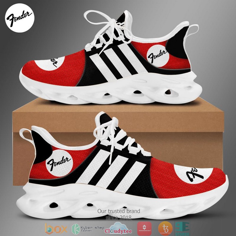 Fender Black Red Adidas Clunky Sneaker shoes