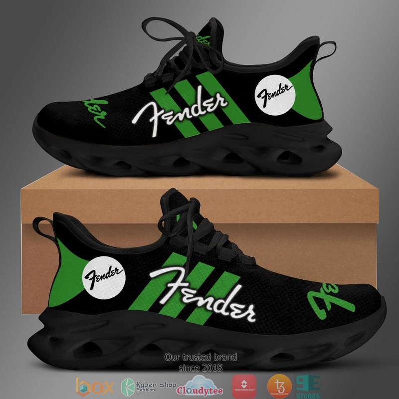 Fender Black and Green Clunky Sneaker shoes 1