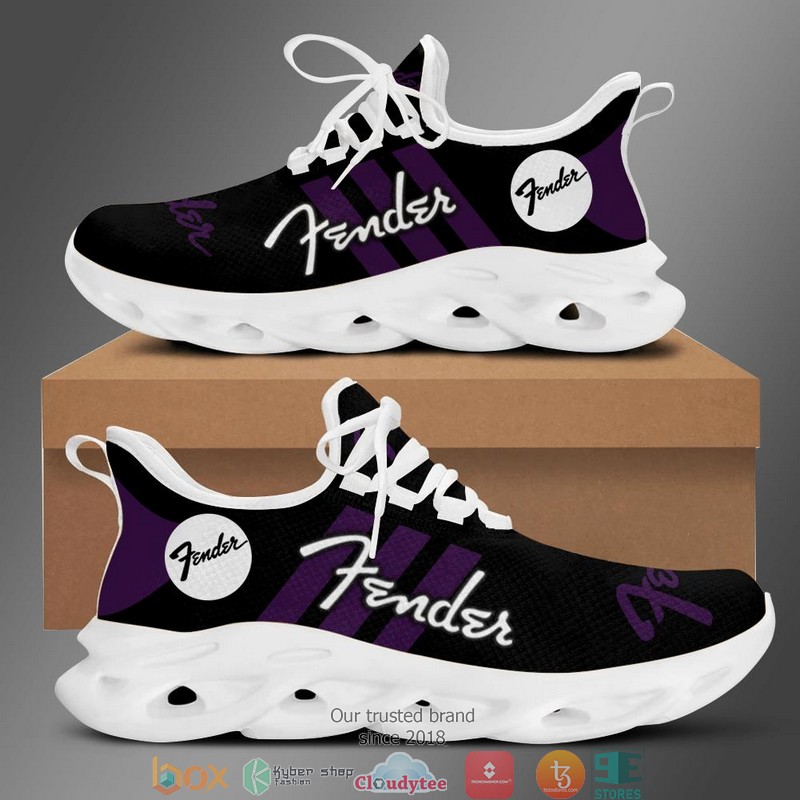 Fender Black purple Adidas Clunky Sneaker shoes