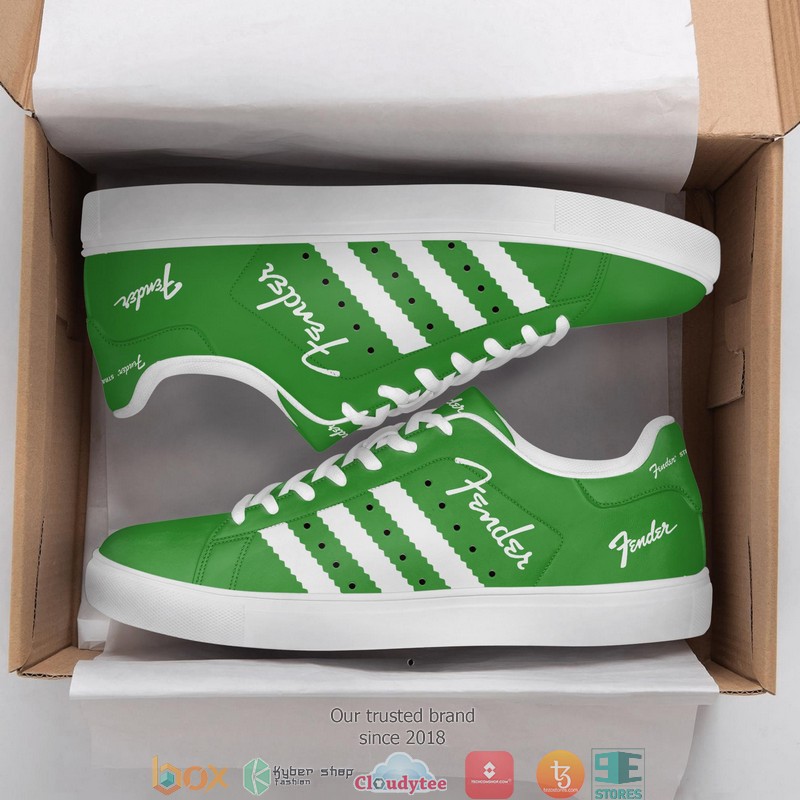 Fender Green Adidas Stan Smith shoes