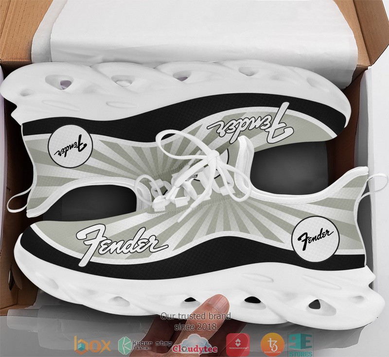 Fender Grey 3d illusion Clunky Sneaker shoes