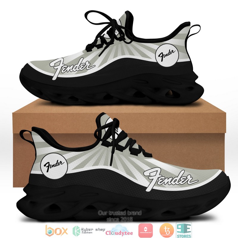 Fender Grey 3d illusion Clunky Sneaker shoes 1 2