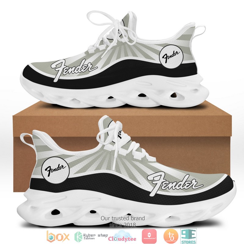 Fender Grey 3d illusion Clunky Sneaker shoes 1 2 3