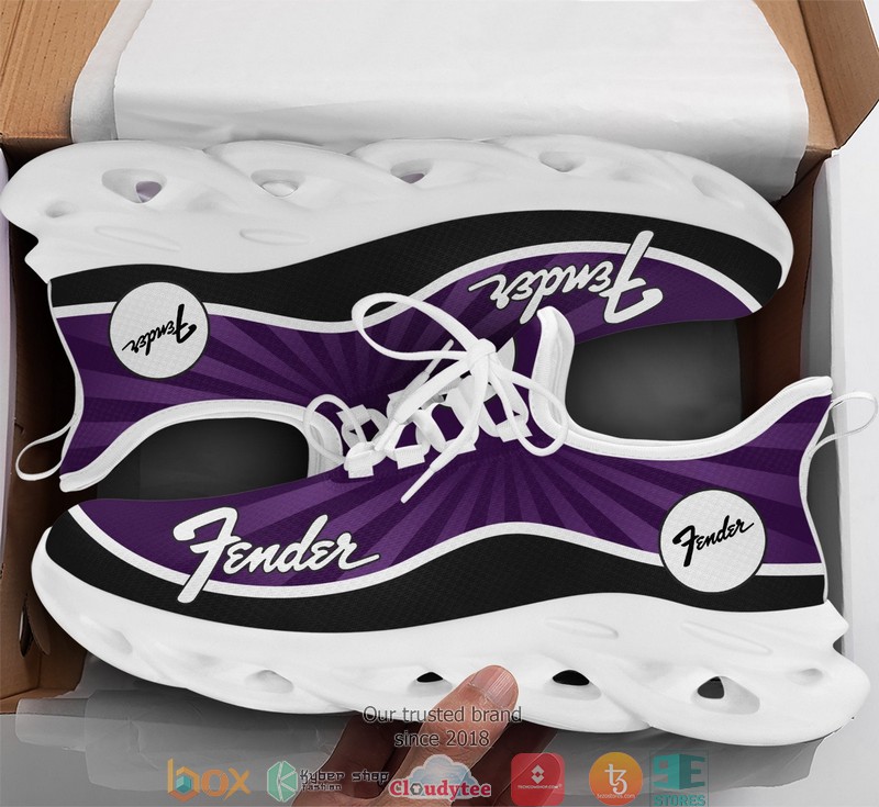 Fender Purple 3d illusion Clunky Sneaker shoes