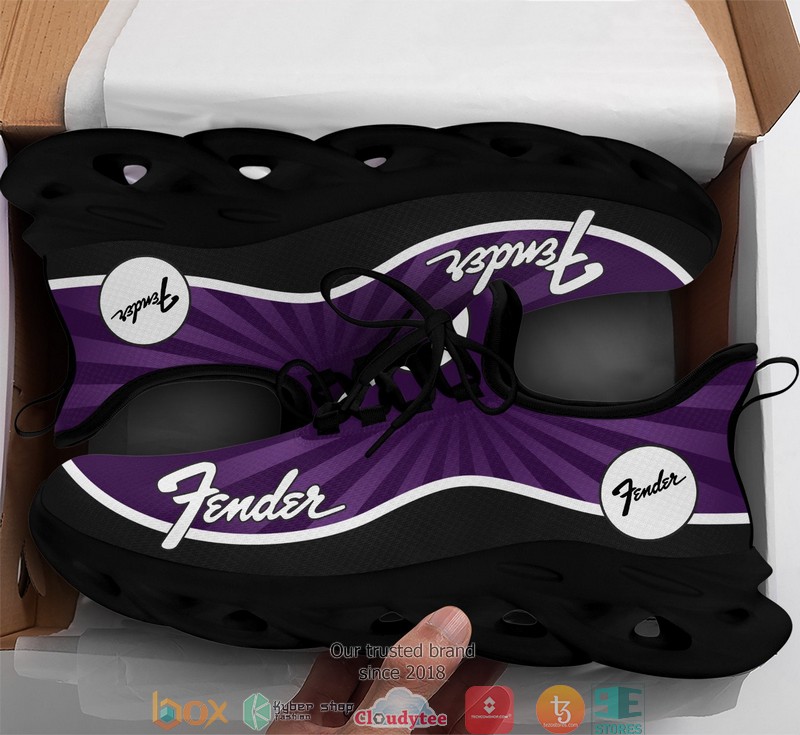 Fender Purple 3d illusion Clunky Sneaker shoes 1