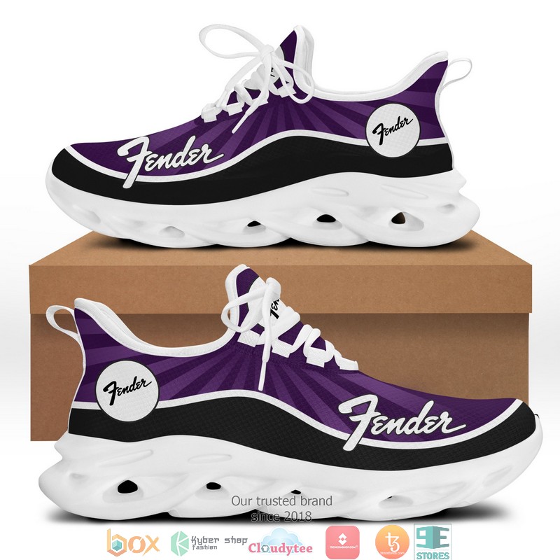 Fender Purple 3d illusion Clunky Sneaker shoes 1 2