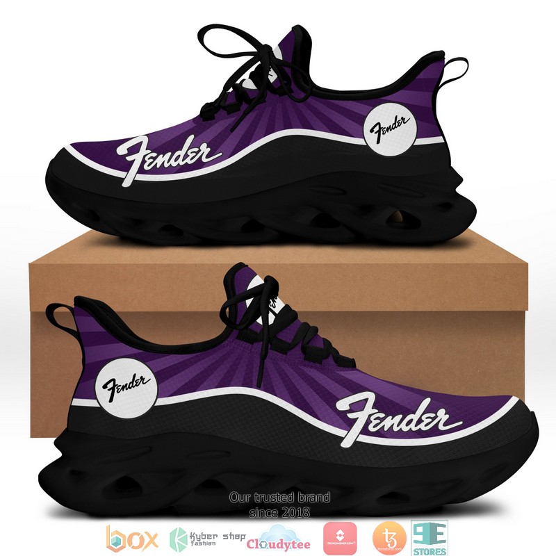 Fender Purple 3d illusion Clunky Sneaker shoes 1 2 3