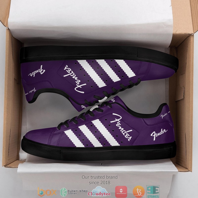 Fender Purple Adidas Stan Smith shoes 1