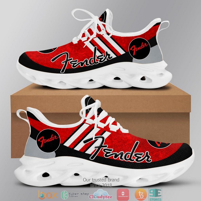 Fender Red Adidas Clunky Sneaker shoes