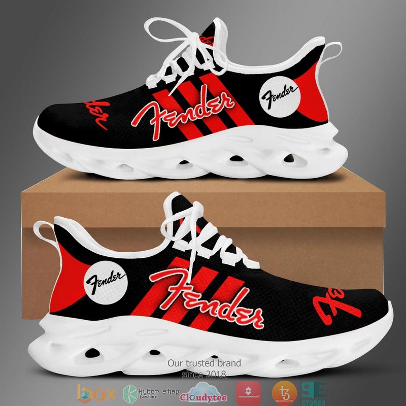 Fender Red Black Adidas Clunky Sneaker shoes