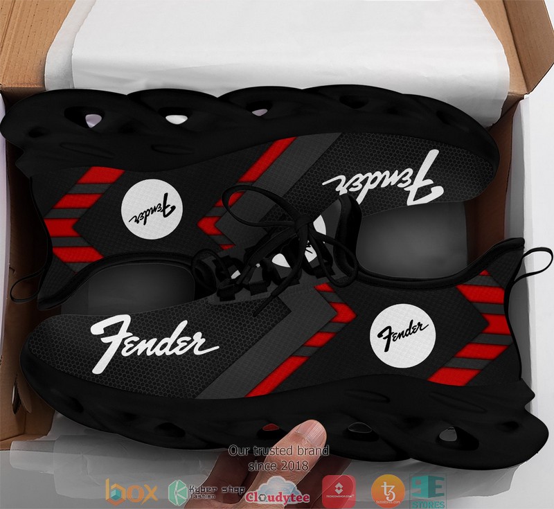 Fender Red line black Clunky Sneaker shoes 1