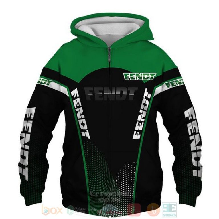 Fendt green black 3D shirt hoodie 1 2