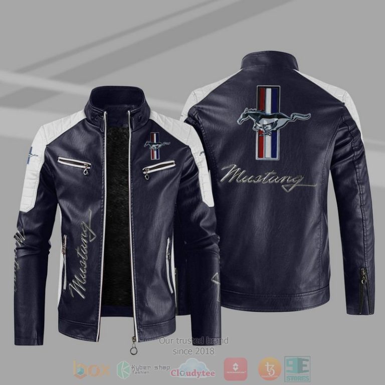 Ford Mustang Block Leather Jacket 1 2