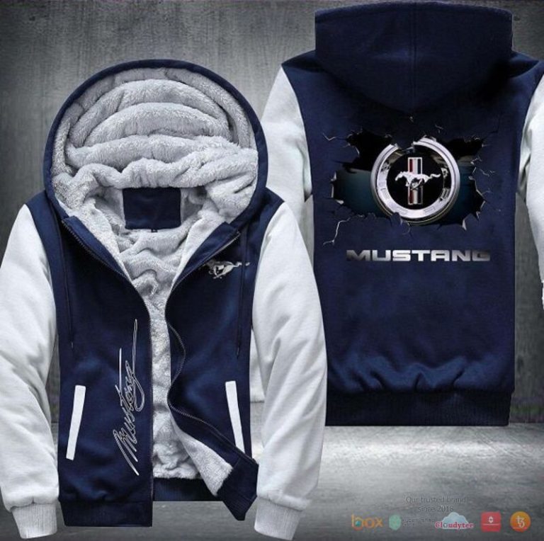 Ford Mustang Fleece Hoodie Jacket 1 2