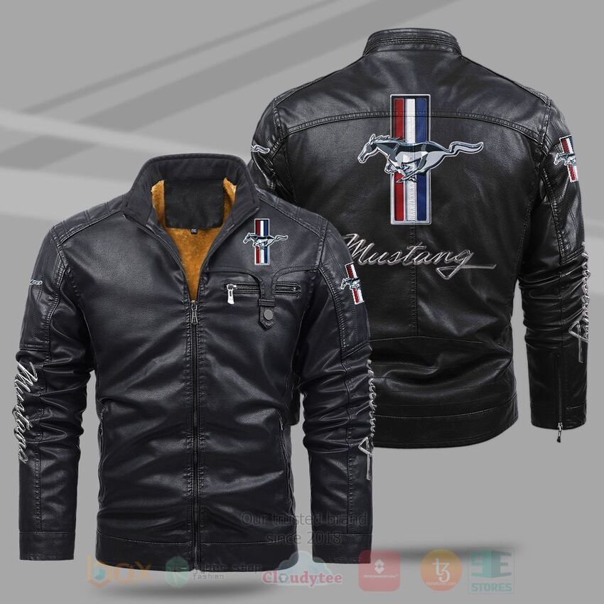Ford Mustang Fleece Leather Jacket