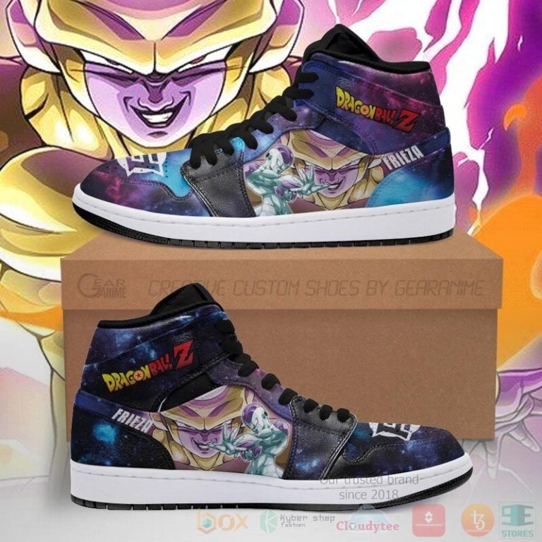 Frieza Sneakers Galaxy Custom Anime Dragon Ball Air Jordan High Top Shoes