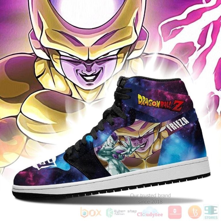 Frieza Sneakers Galaxy Custom Anime Dragon Ball Air Jordan High Top Shoes 1 2