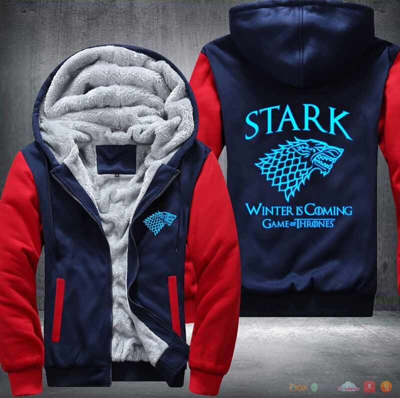 Game of Thrones Winter Is coming Stark Fleece Hoodie Jacket 1 2 3