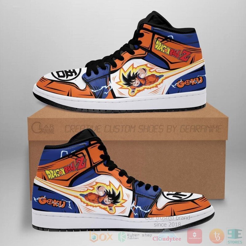 Goku Sneakers Custom Anime Dragon Ball Air Jordan High Top Shoes 1