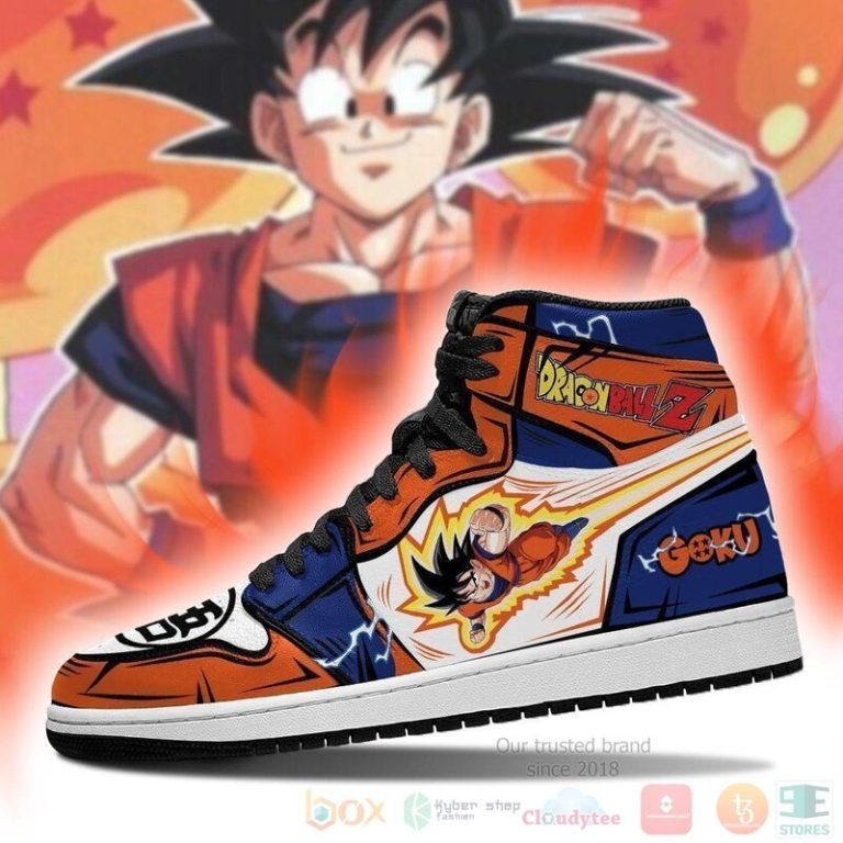 Goku Sneakers Custom Anime Dragon Ball Air Jordan High Top Shoes 1 2