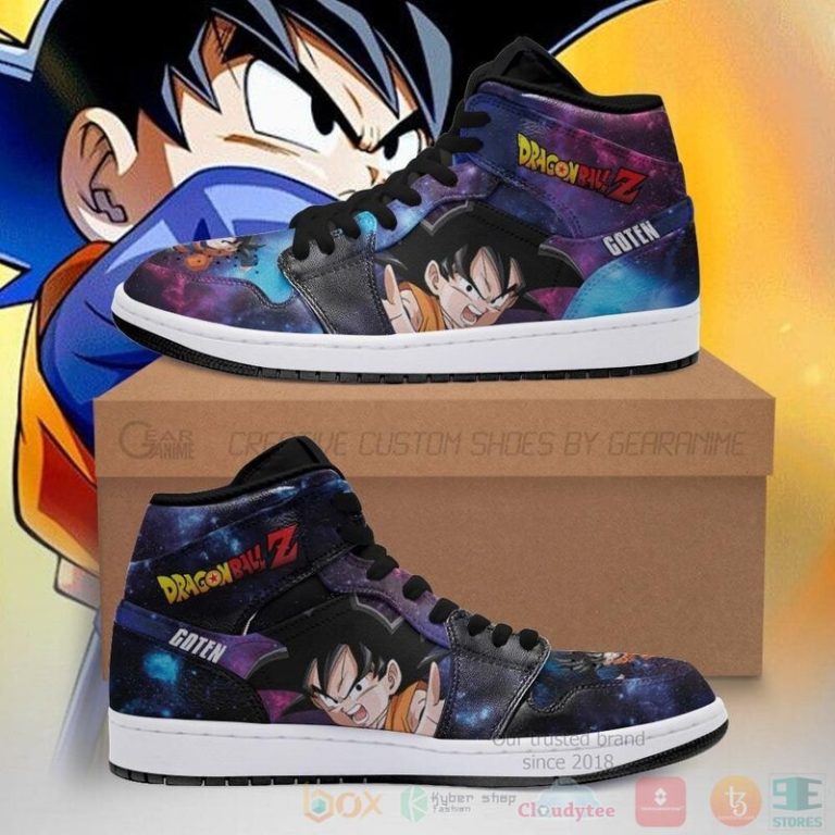 Goten Sneakers Galaxy Custom Anime Dragon Ball Air Jordan High Top Shoes