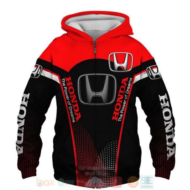 Honda The Power of Dreams red black 3D shirt hoodie 1 2