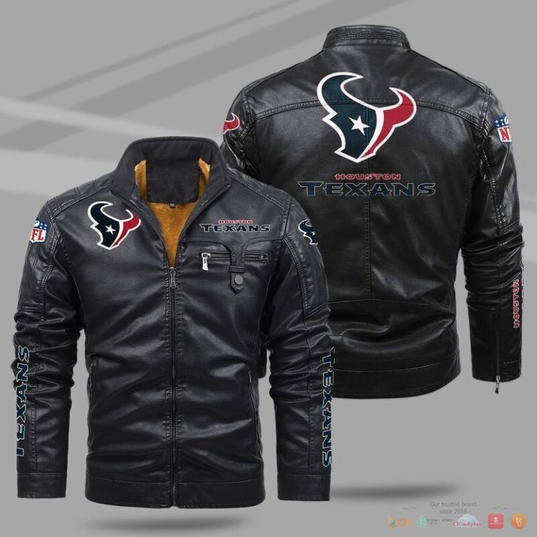 Houston Texans NFL Trend Fleece Leather Jacket