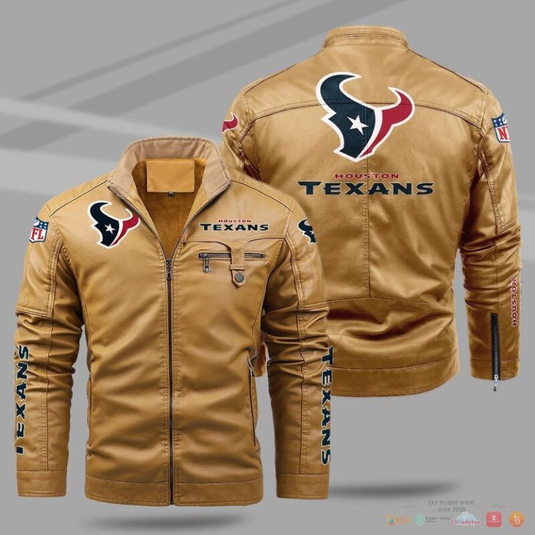 Houston Texans NFL Trend Fleece Leather Jacket 1