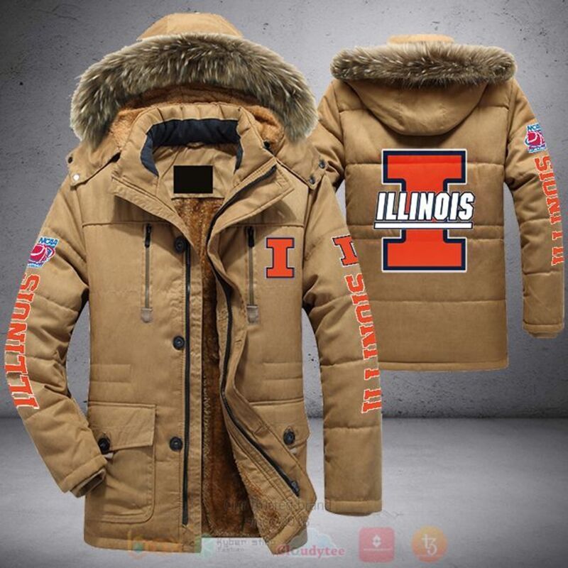 Illinois Fighting Illini Parka Jacket 1 2 3