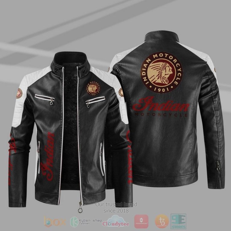 Indian Motorcycles Block Leather Jacket