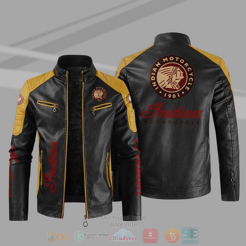 Indian Motorcycles Block Leather Jacket 1