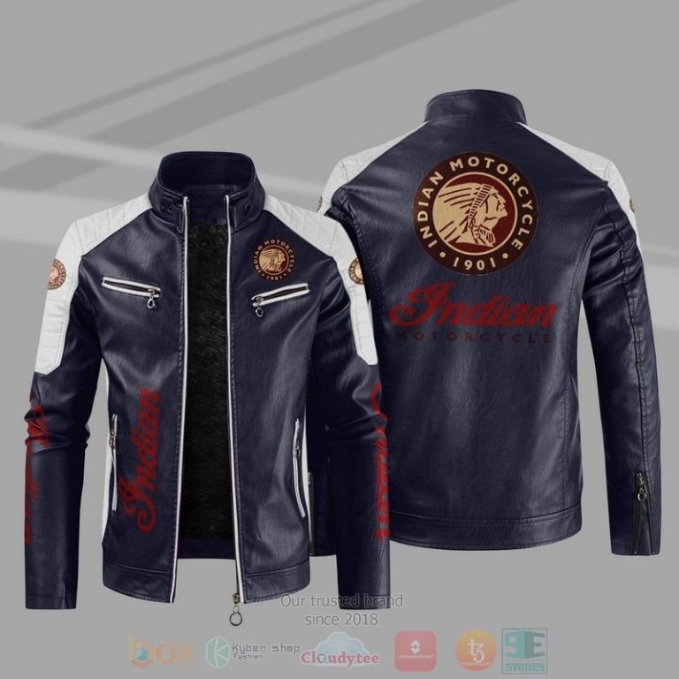 Indian Motorcycles Block Leather Jacket 1 2