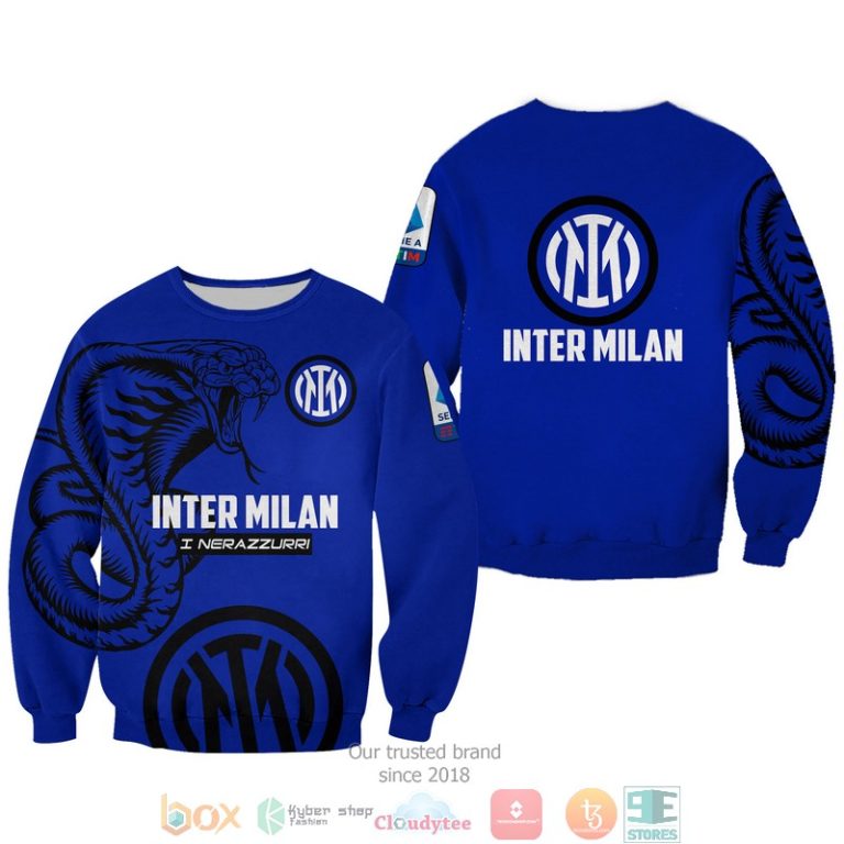 Inter Milan 3d shirt hoodie 1 2