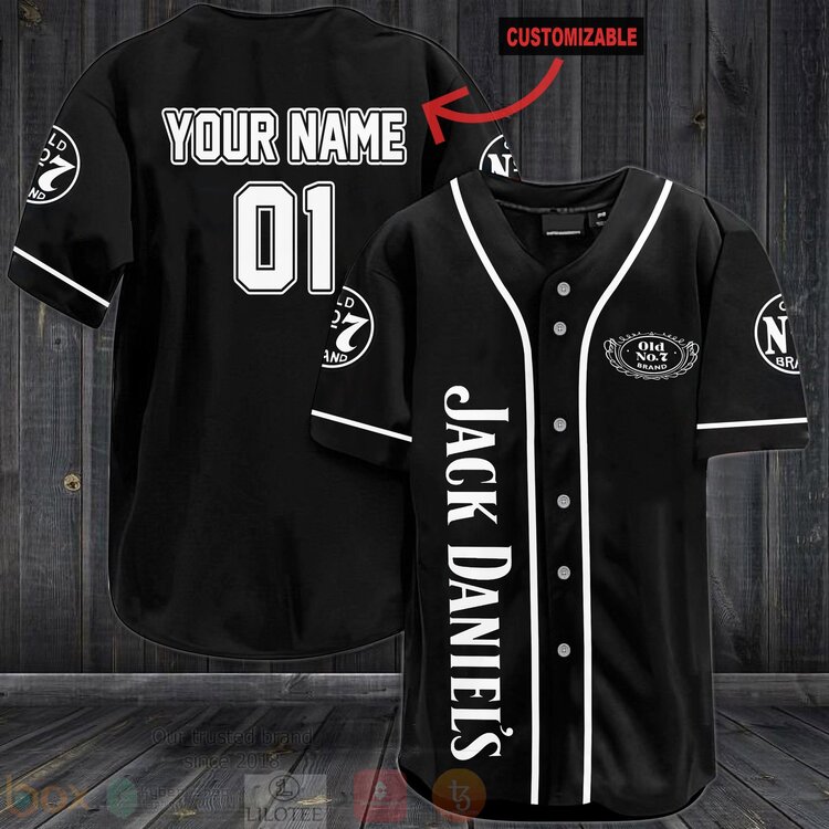 Jack Daniels Personalized Baseball Jersey