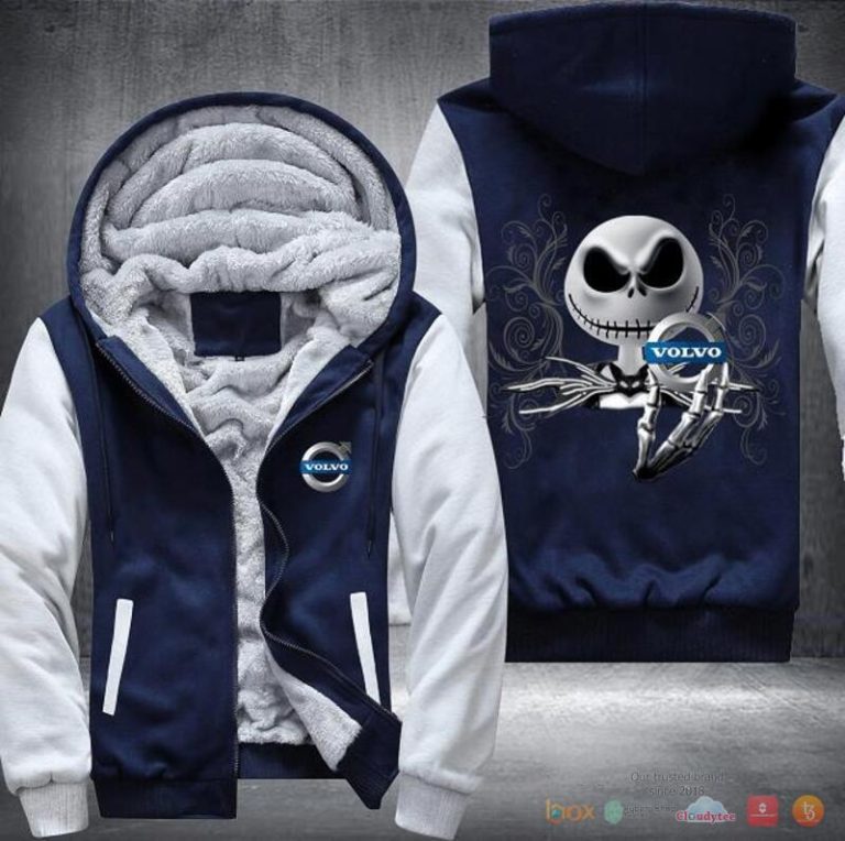 Jack Skellington Volvo Fleece Hoodie Jacket 1