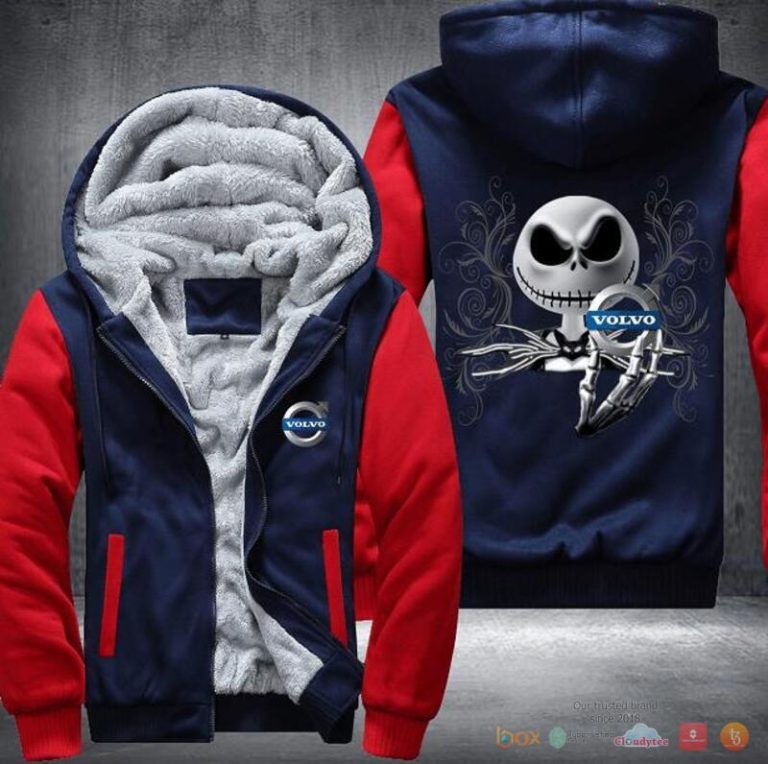 Jack Skellington Volvo Fleece Hoodie Jacket 1 2