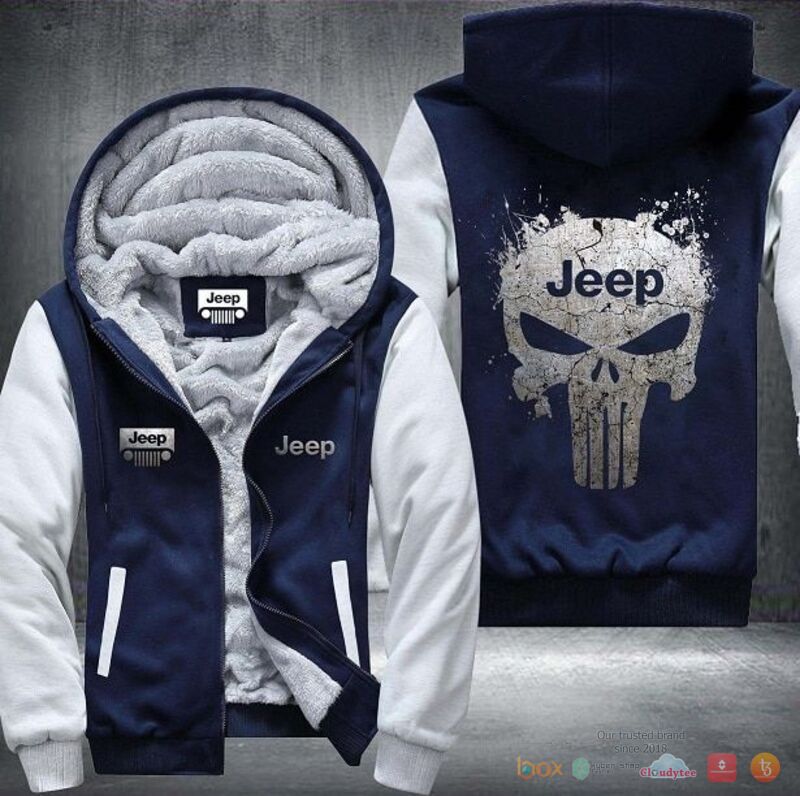 Jeep Punisher Skull Fleece Hoodie Jacket 1 2