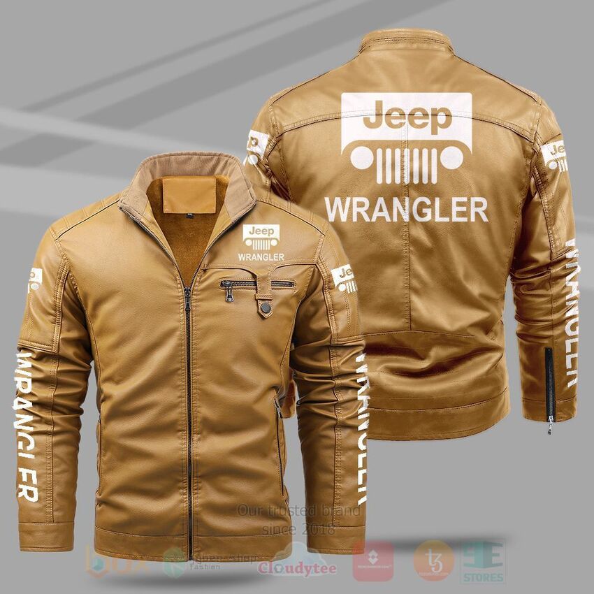 Jeep Wrangler Fleece Leather Jacket 1